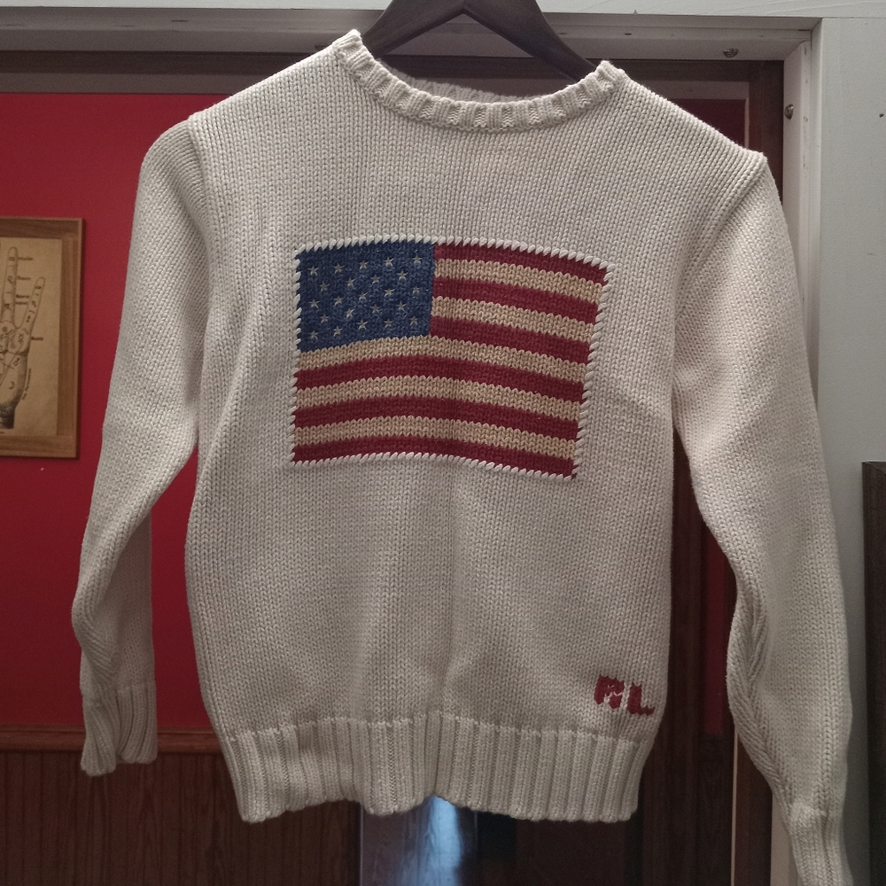 RL polo sweater small